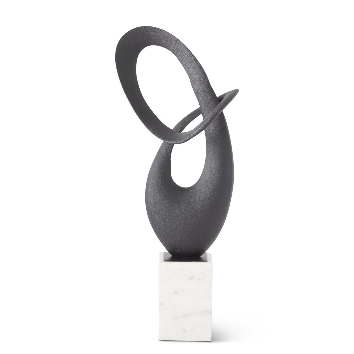 Textured Matte Black Sculpture