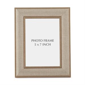 Gold Linen Photo Frame