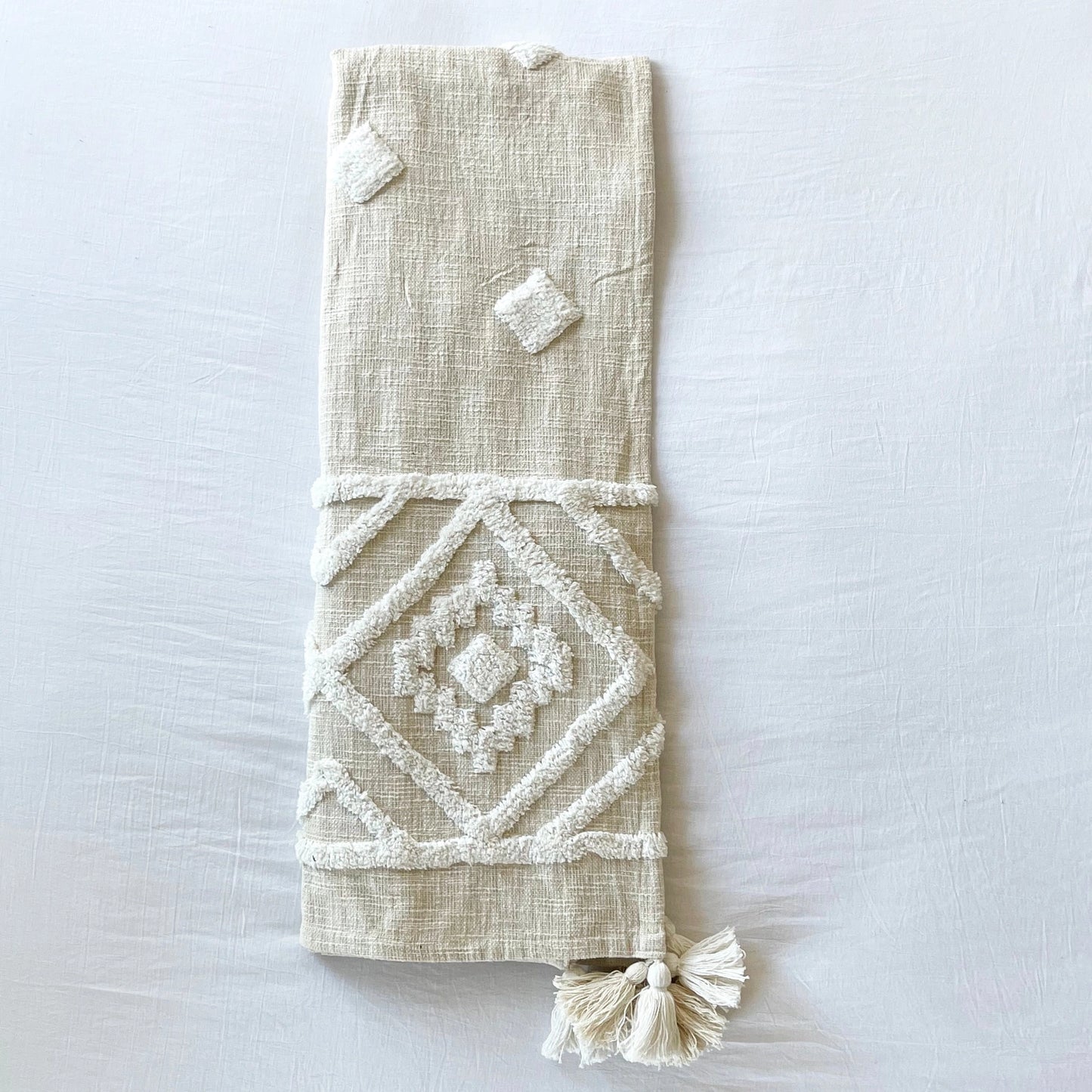 Diamond Tufted Cotton Throw/Blanket