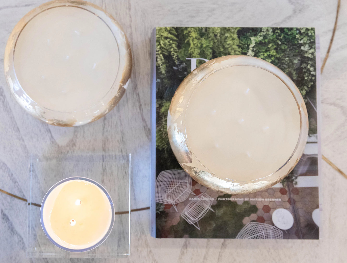 Peony & Suede 6-Wick Silver Leaf Candle