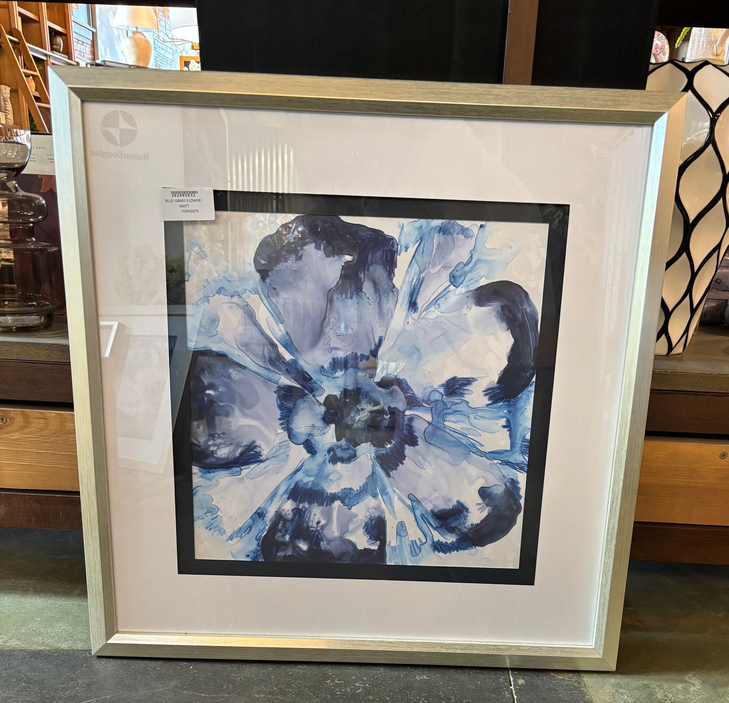 Blue Flower Print