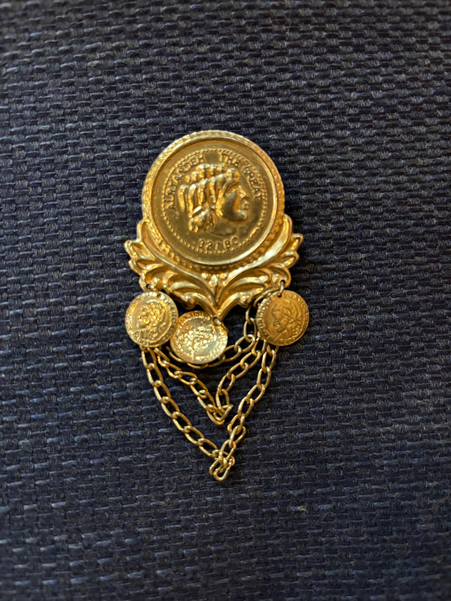 Alexander the Great Brooch 80s