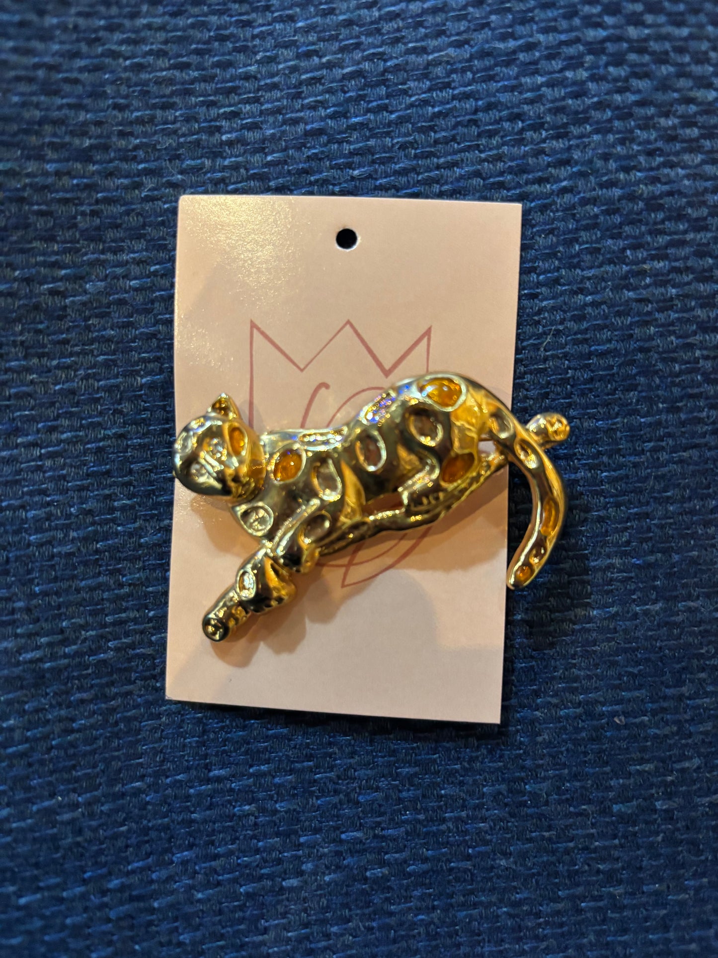 Cougar Brooch Vintage 1980s