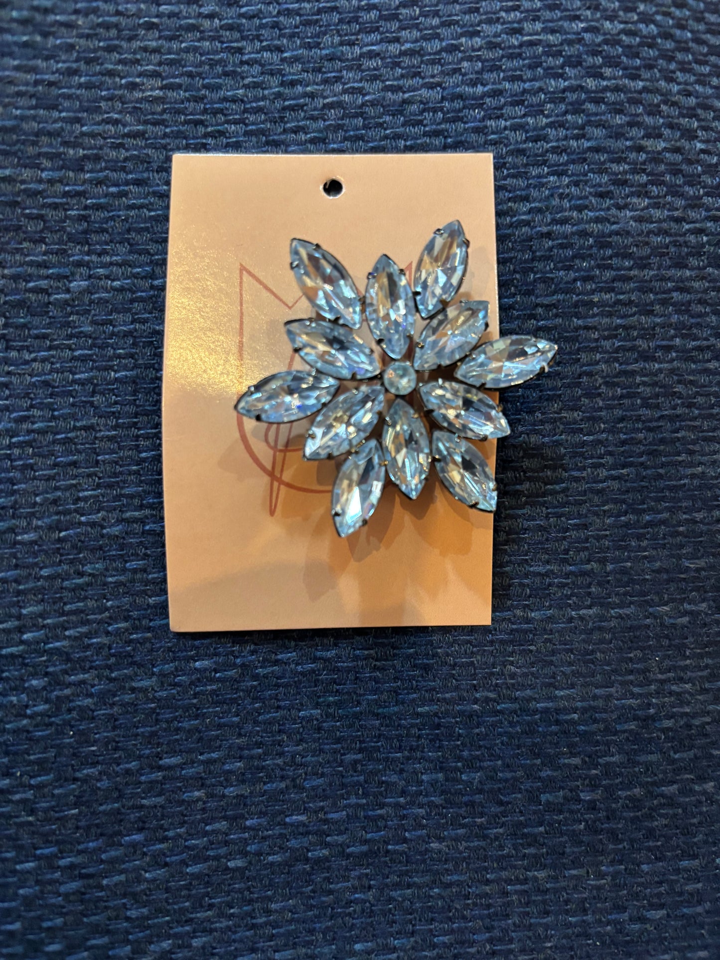 Vintage Blue Snowflake 1960s