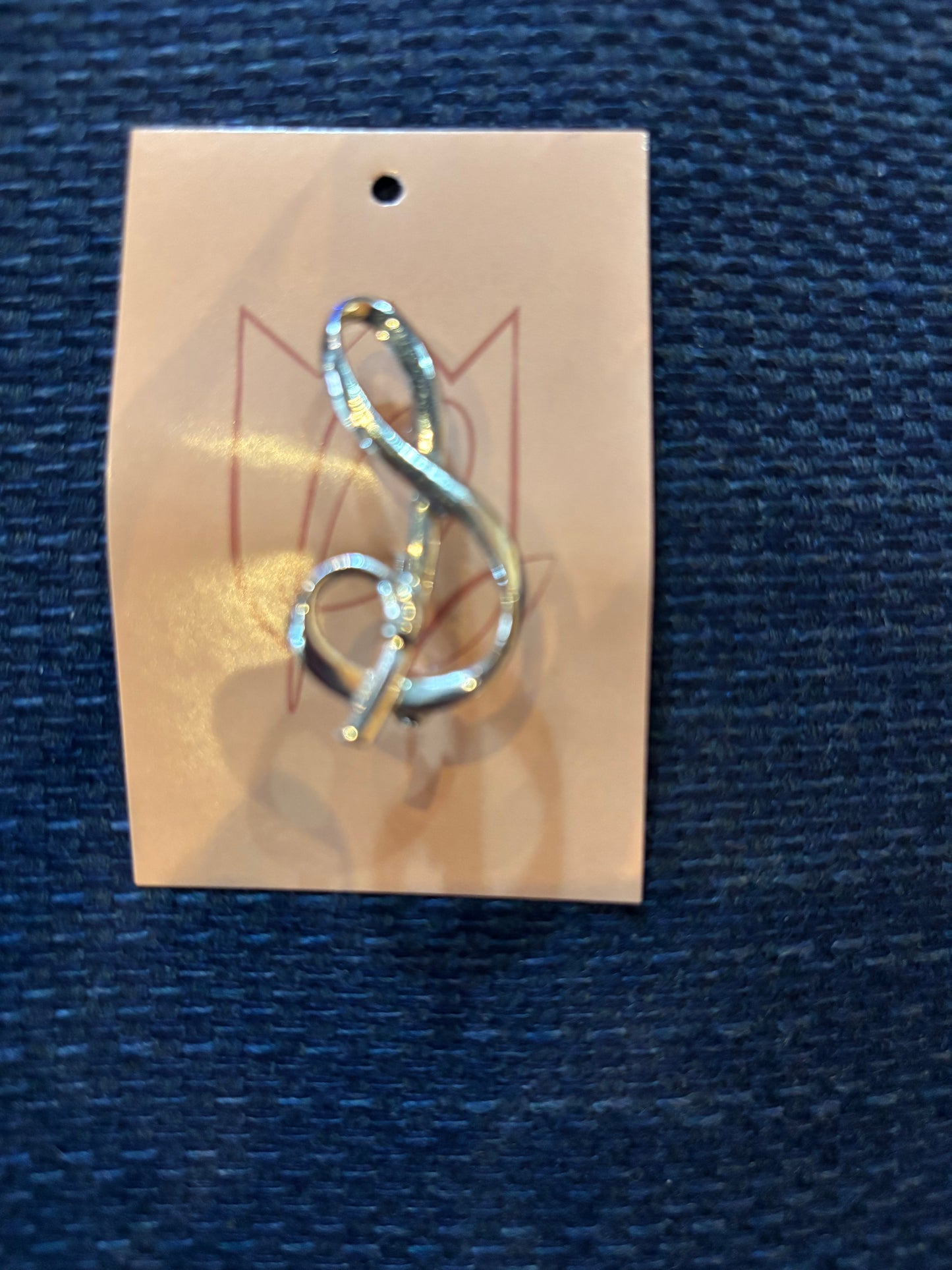 Treble Clef Brooch