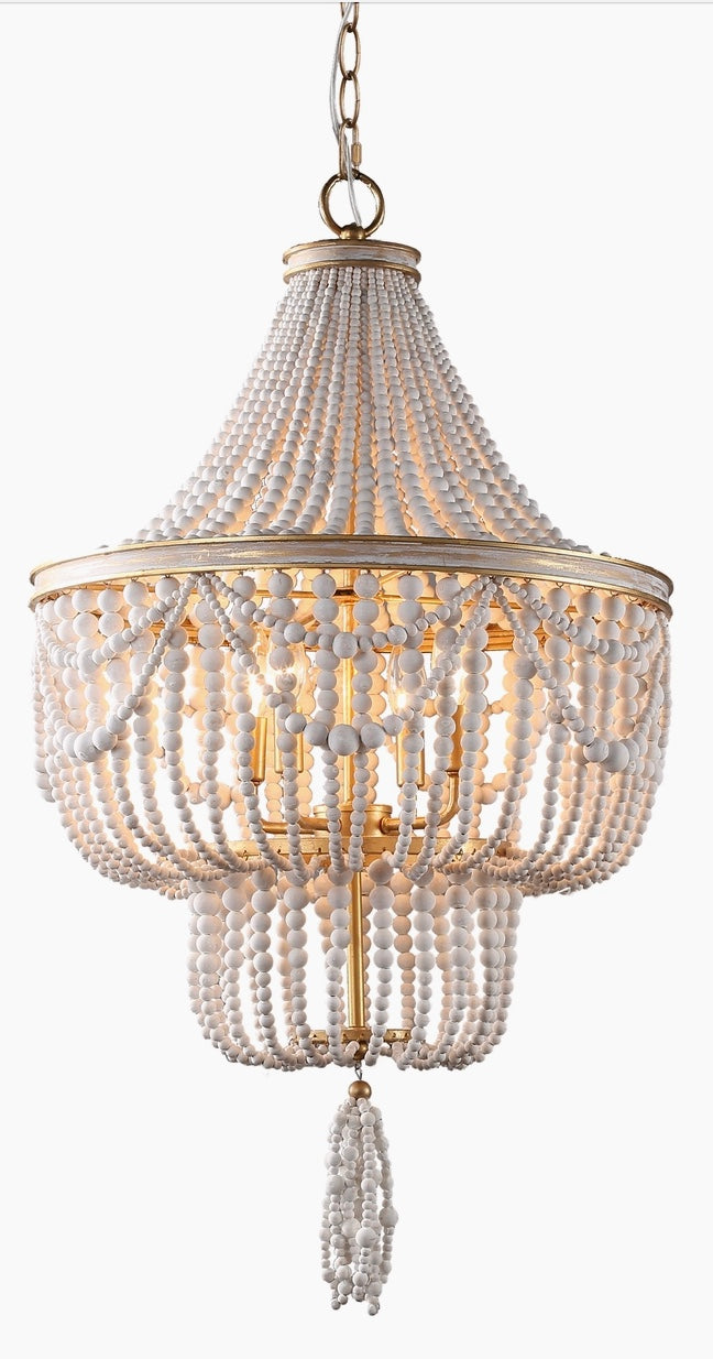 Candia Beach White Chandelier