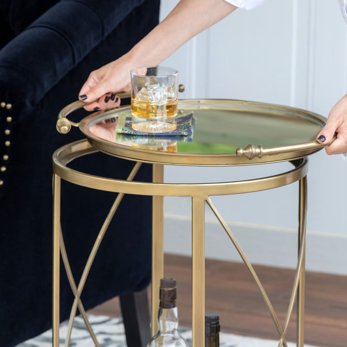 Hampton Tray Serving Cart