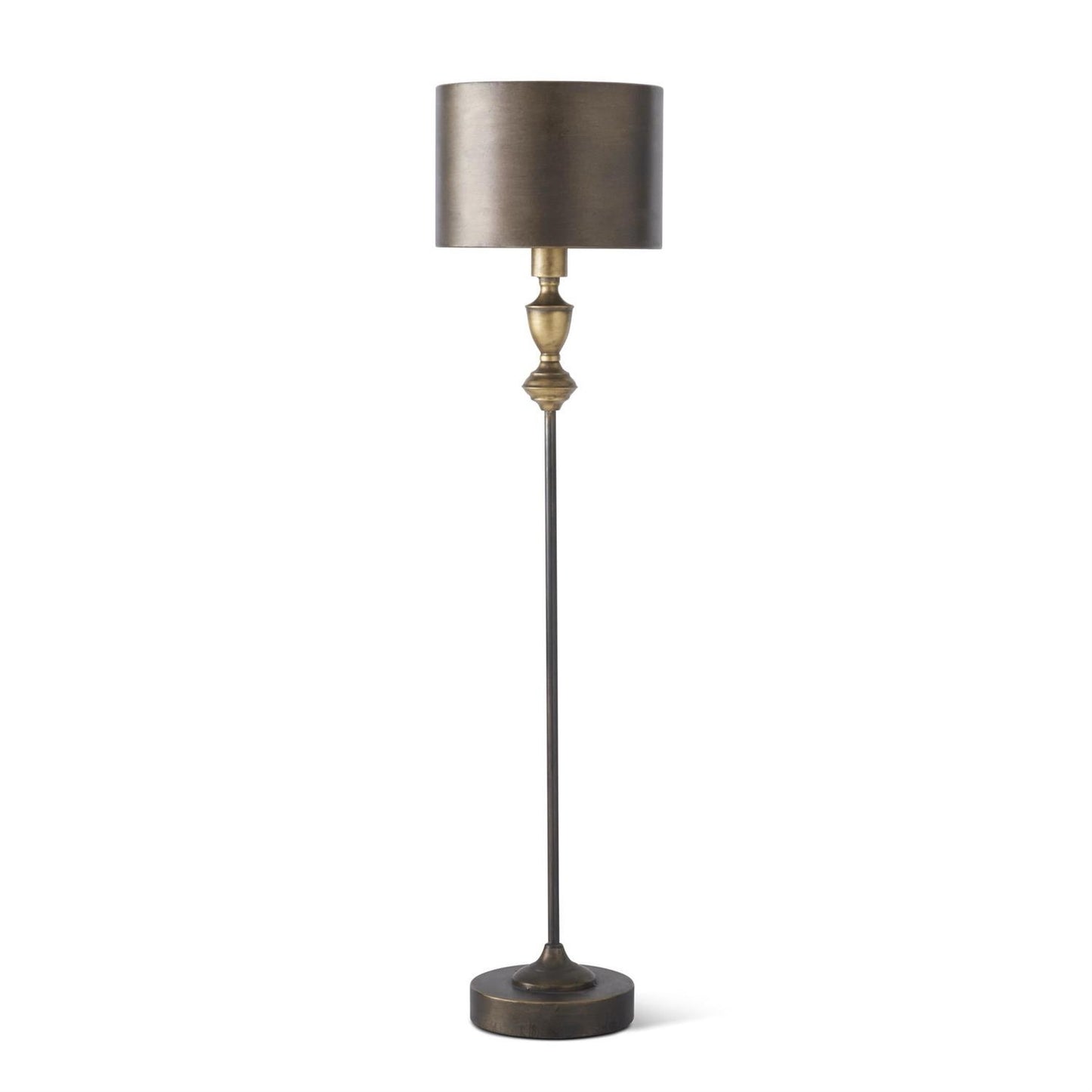 Gold Slender Spine Lamp w/ Metal Shade