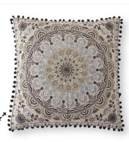Blue Medallion Pillow 20