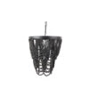 Black Wooden Bead Chandelier