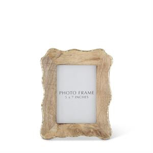 Scalloped Edge Mango Wood Photo Frame