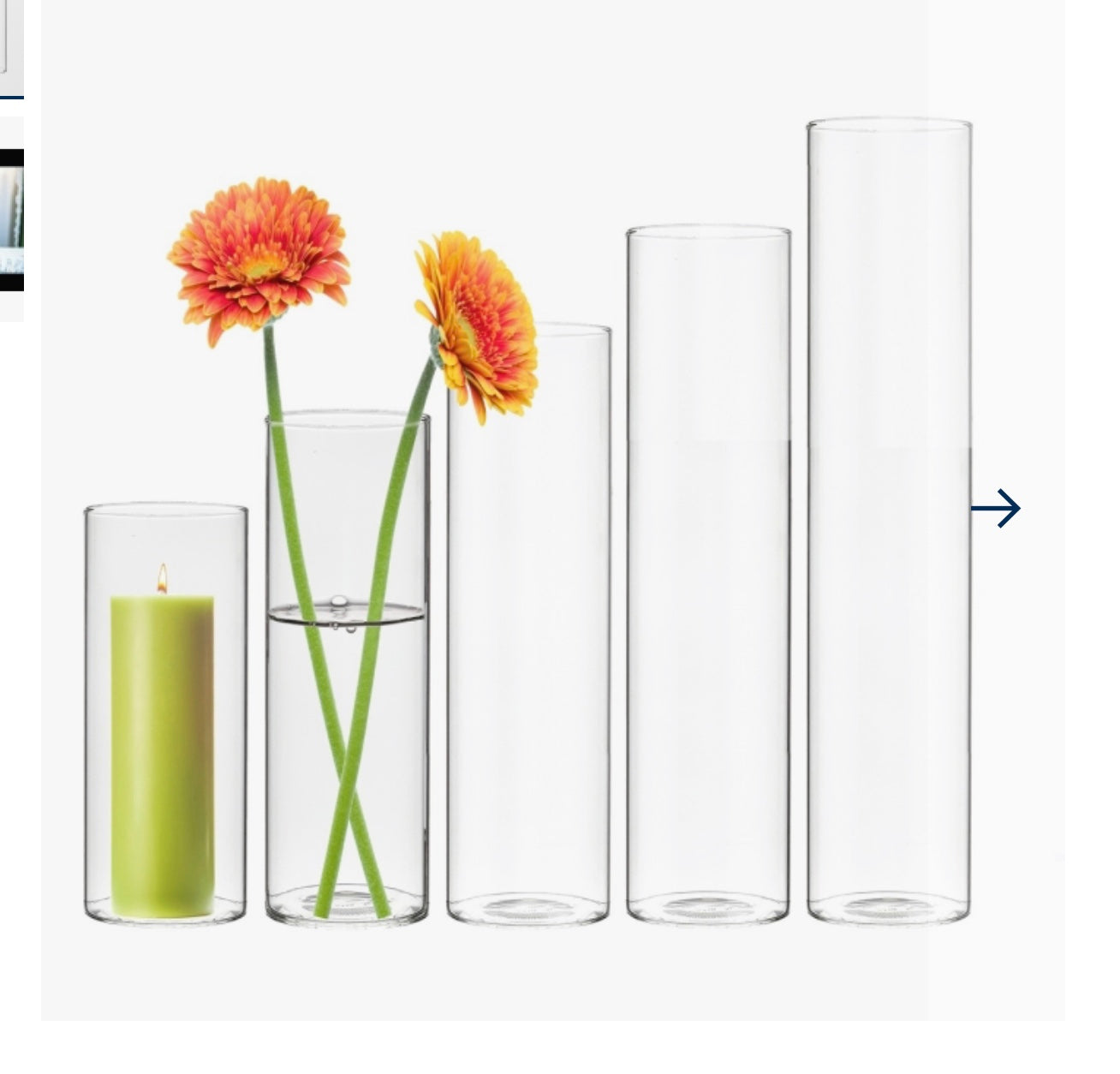 Cylinder Vase 16 inch