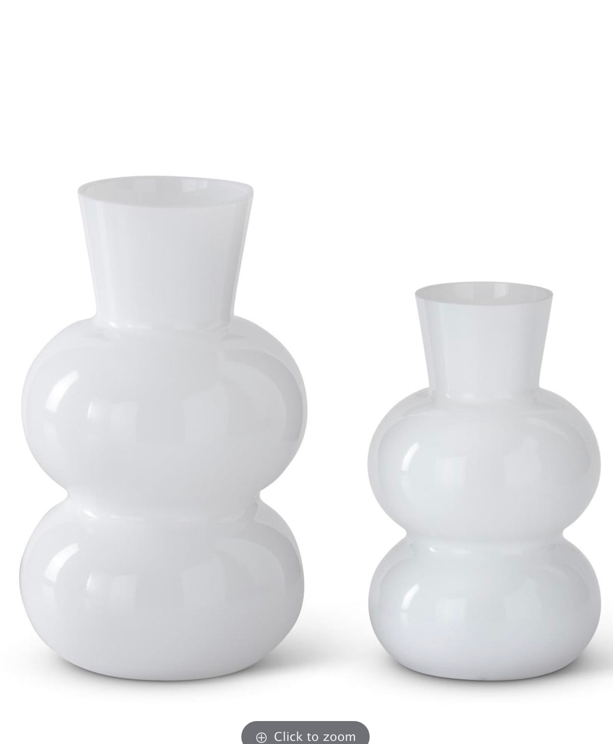 Bubble Glass Vase Sm 8 in