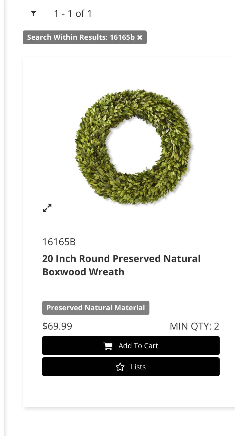 Boxwood Wreath 20 In