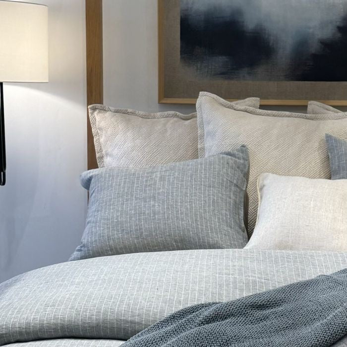 Avalon Indigo Qn. Flat Sheet