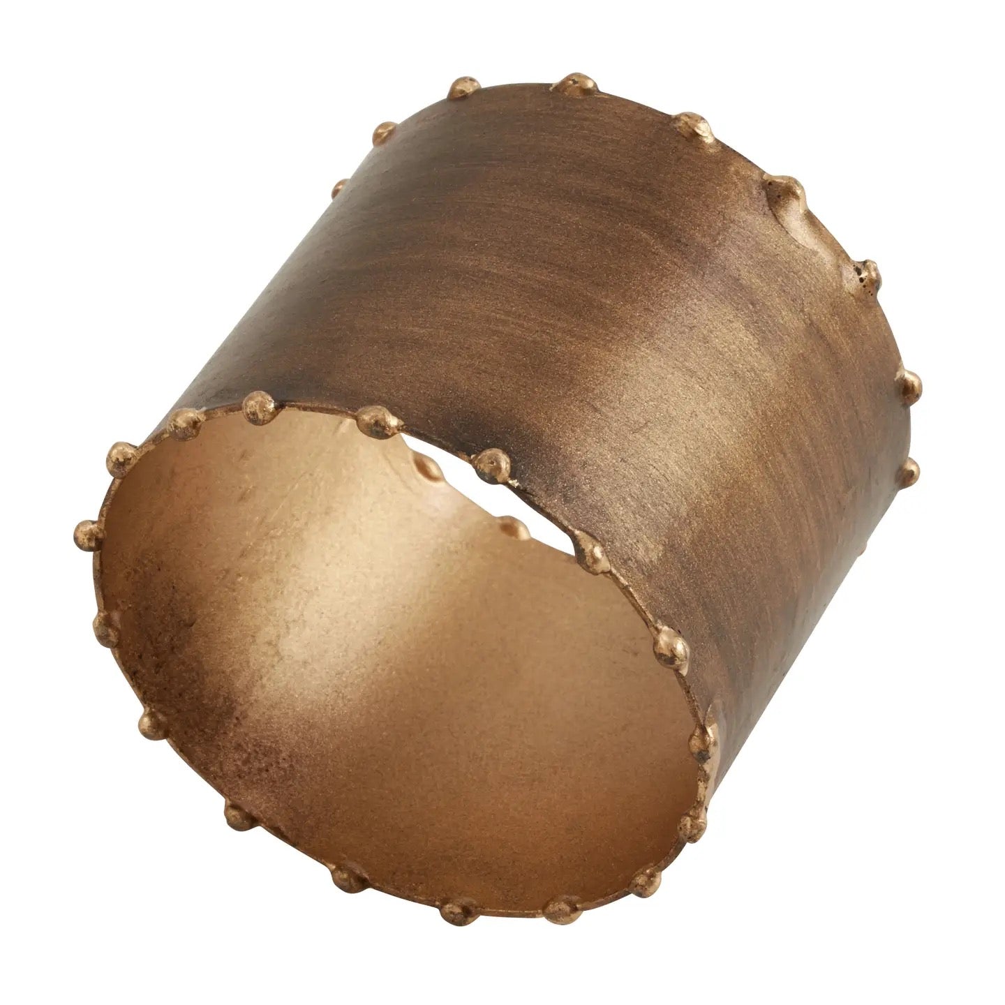 Dot Rim Napkin Ring Graphite