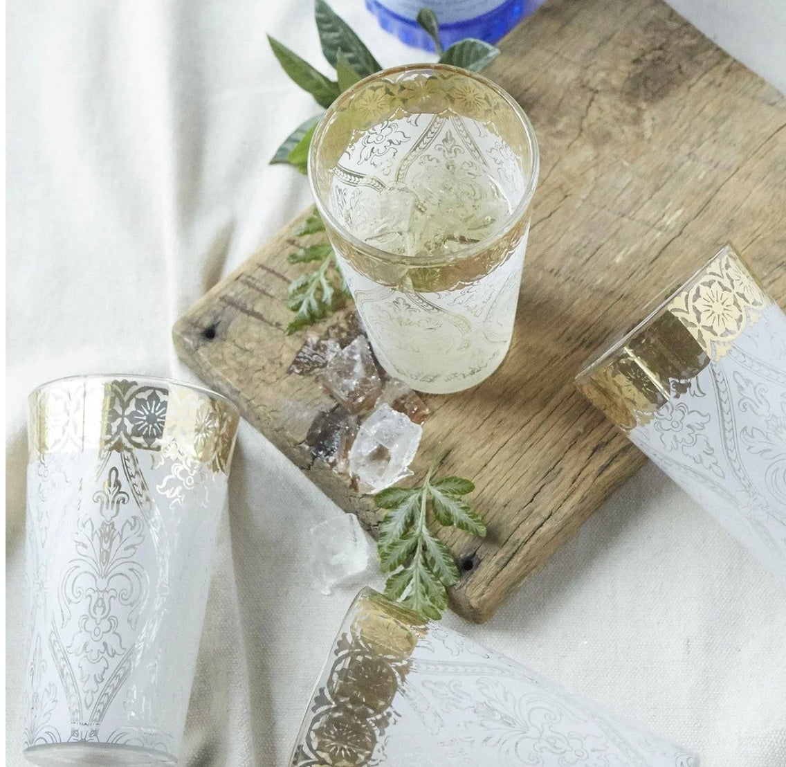 White Gem Tall Glass