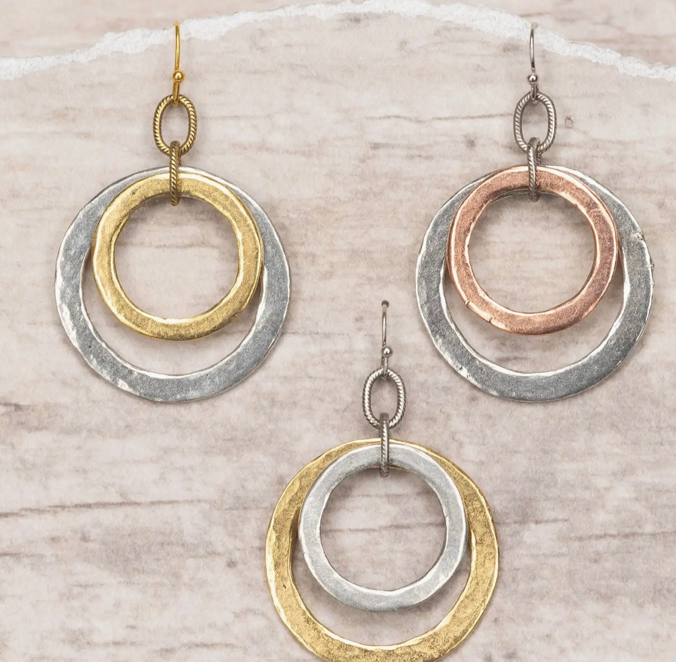Two Nested Hammered 2 Tone