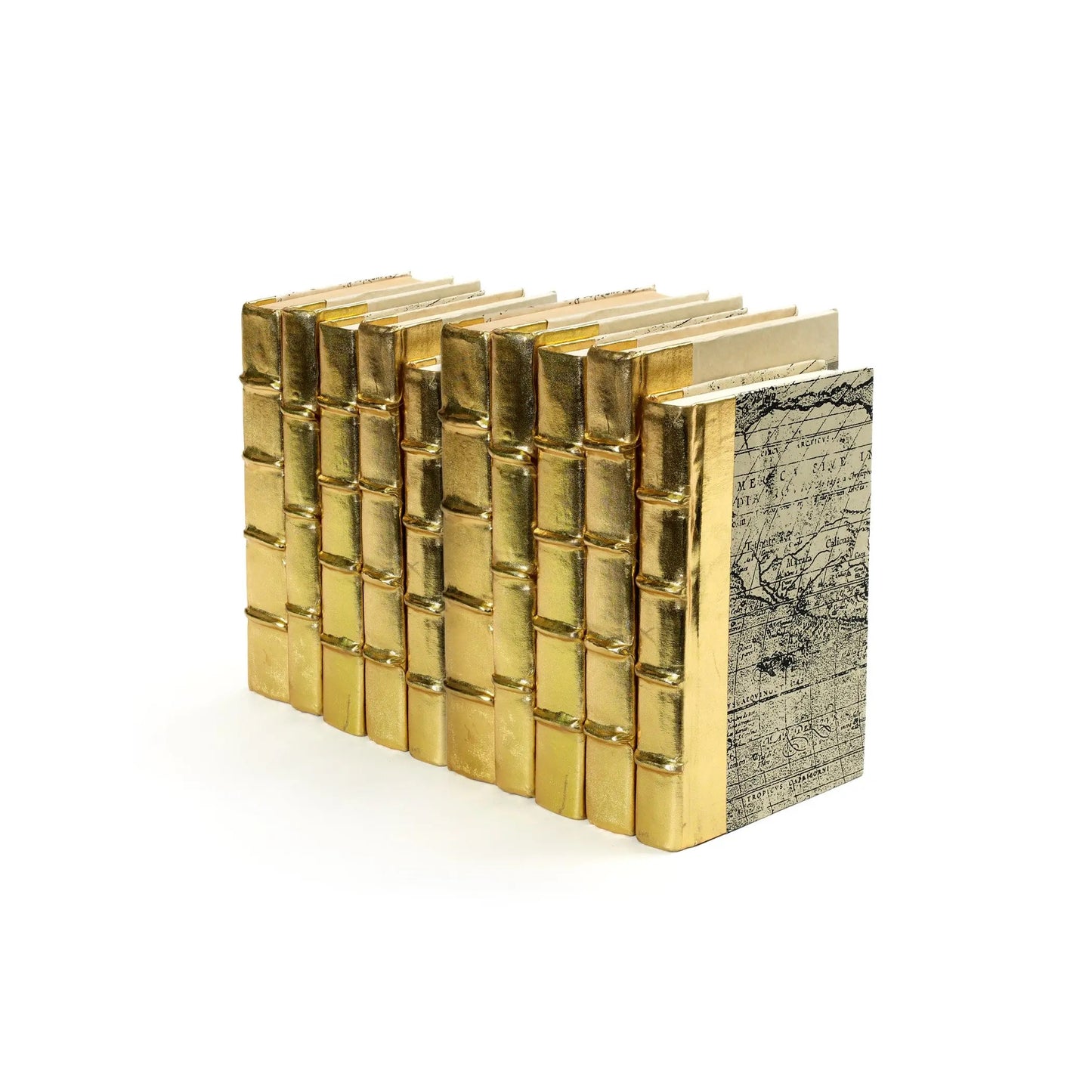 Gold Metallic Books Assorted Sizes