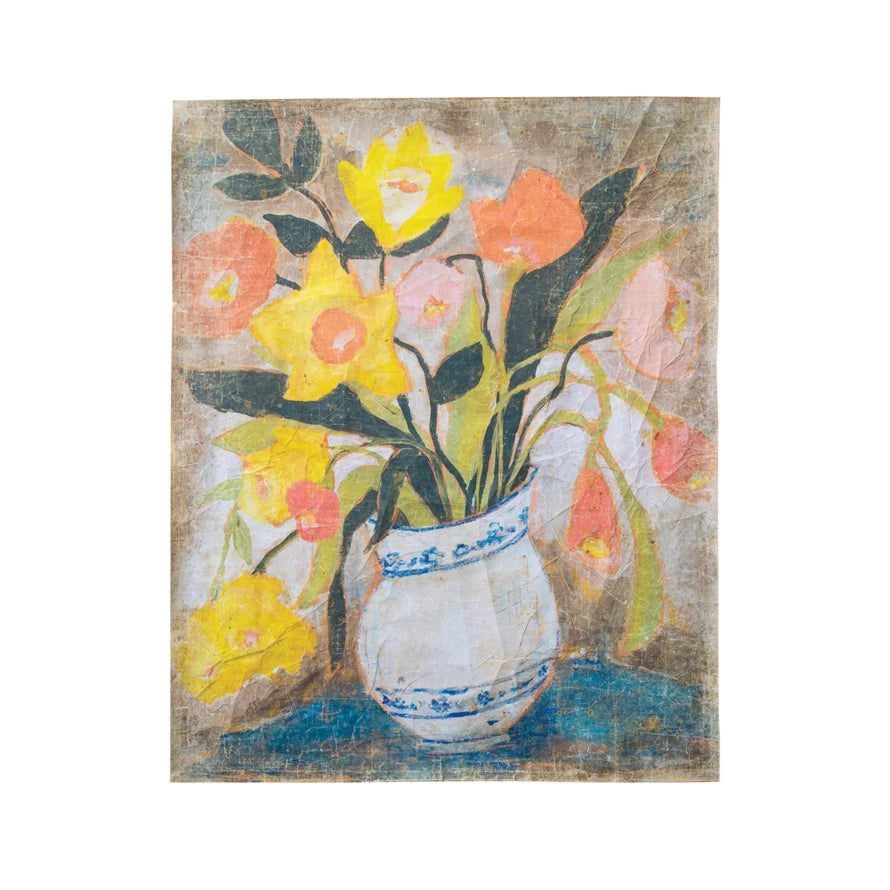 Decorator Paper w Flowers Vase