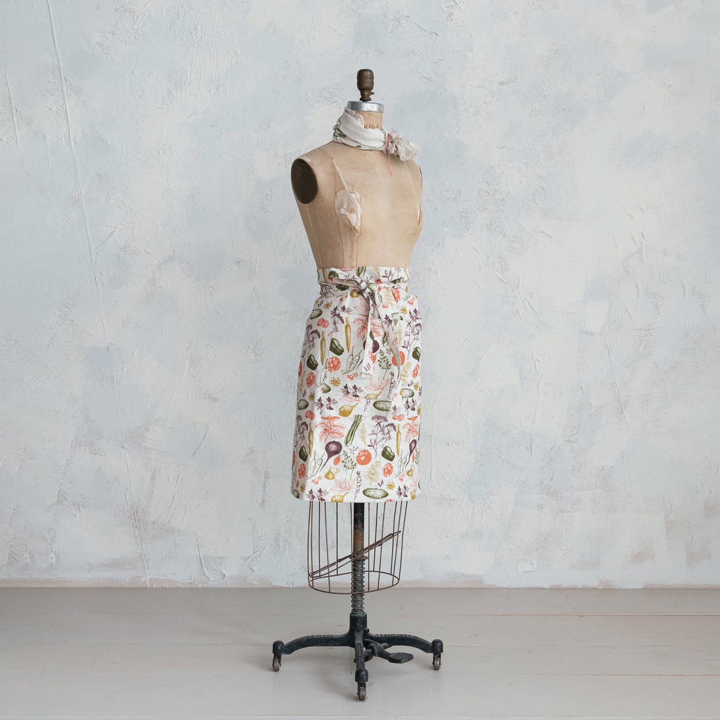 Cotton & Printed Half Apron