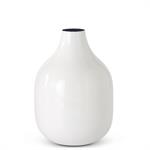 White Enameled Metal Bottle