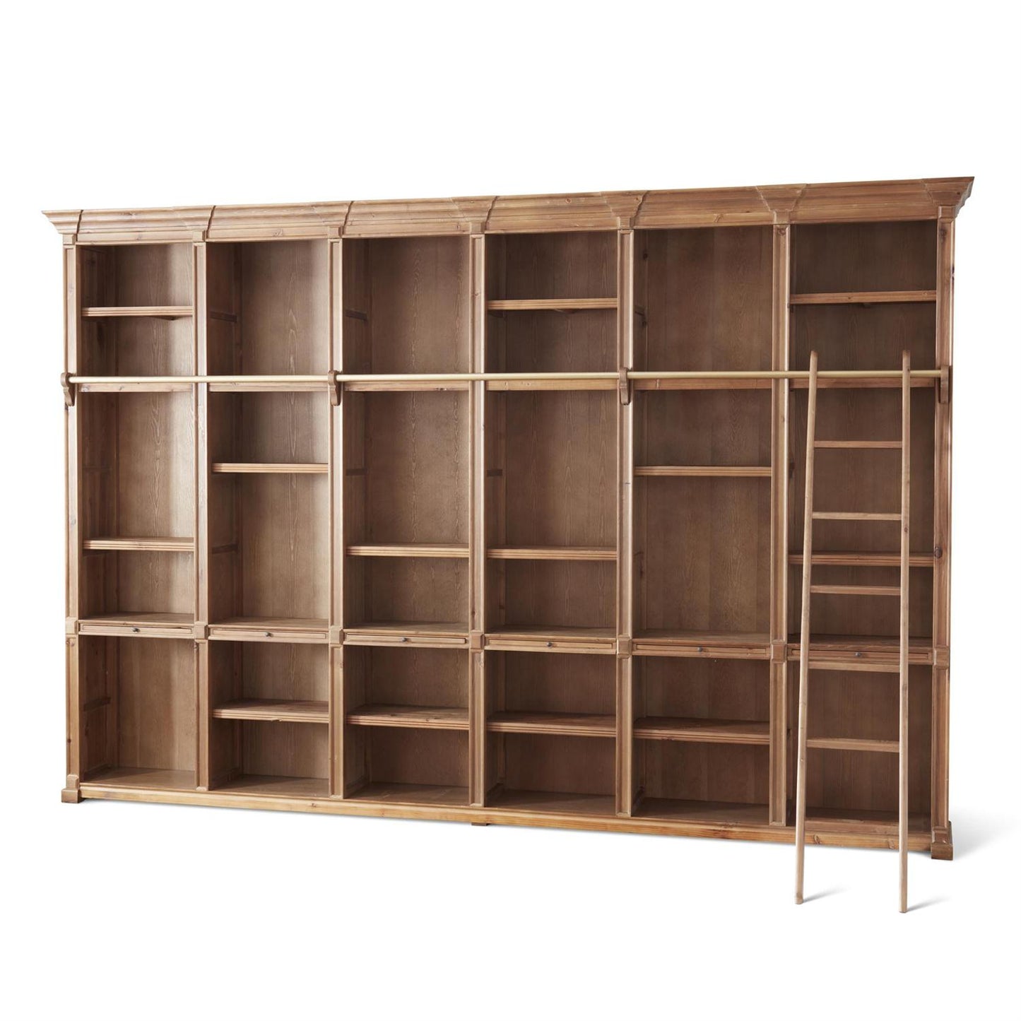 Recycled Fir wood Cabinet w/Ladder
