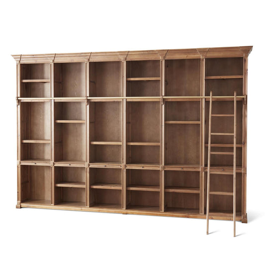 Recycled Fir wood Cabinet w/Ladder