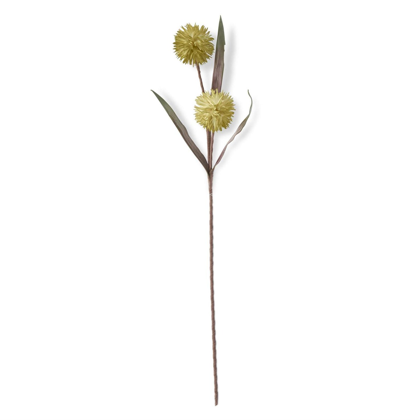 Green Eva Double Spiked Ball Stem