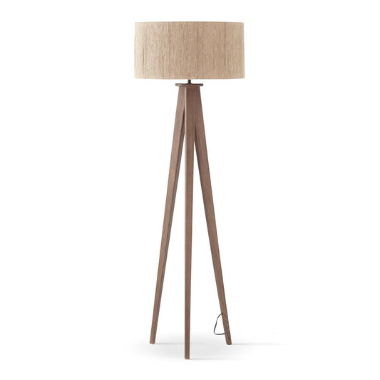 60.5 Modern Tripod Floor Lamp w Jute Shade