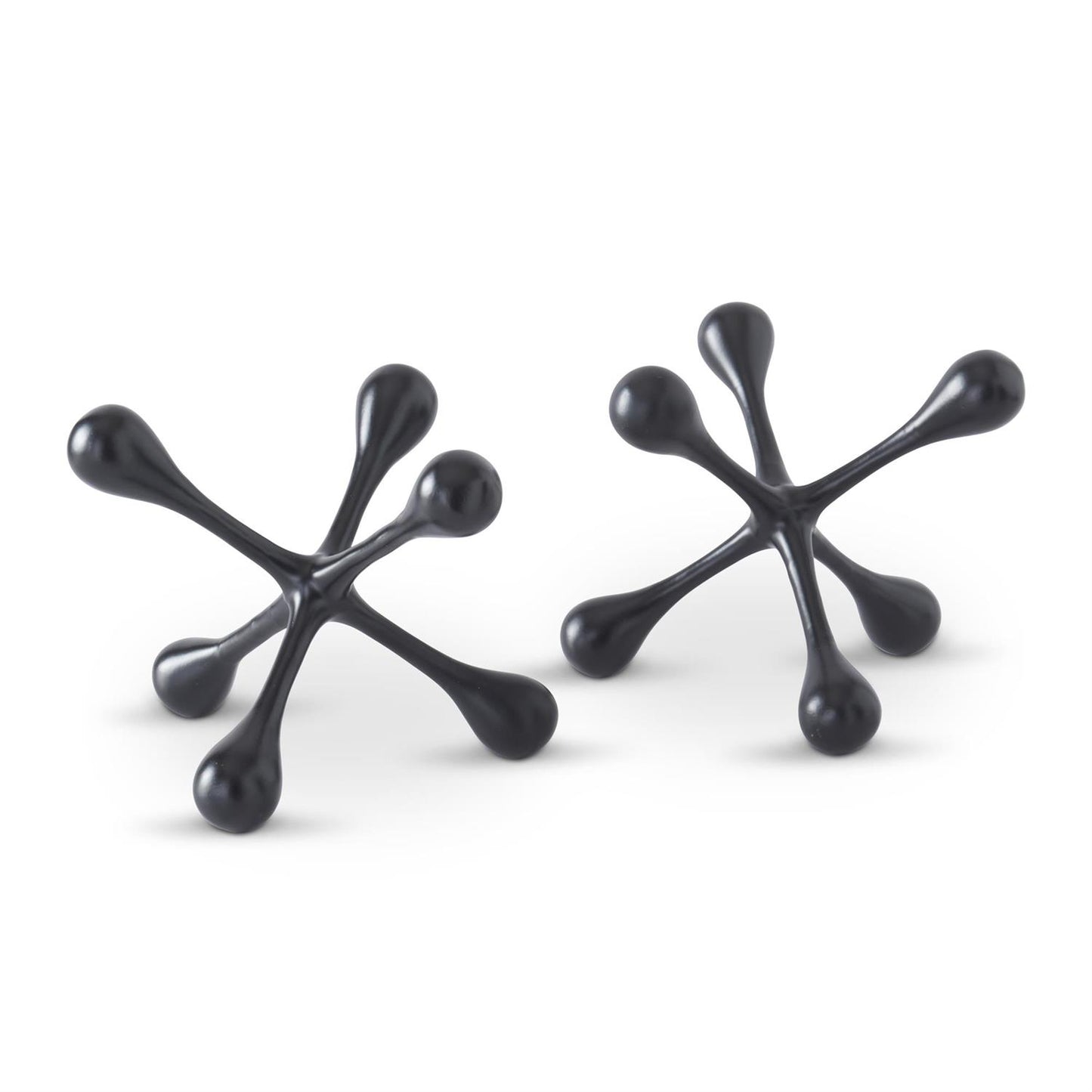S/2 Black Metal Jacks