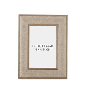 Gold Linen Photo Frame