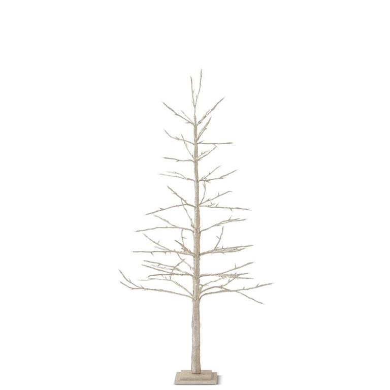 Gold Glitter Electric LED Christmas Tree 7'