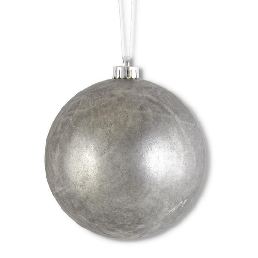 Silver Mercury Shatrprf. Rnd. Ornament 6"