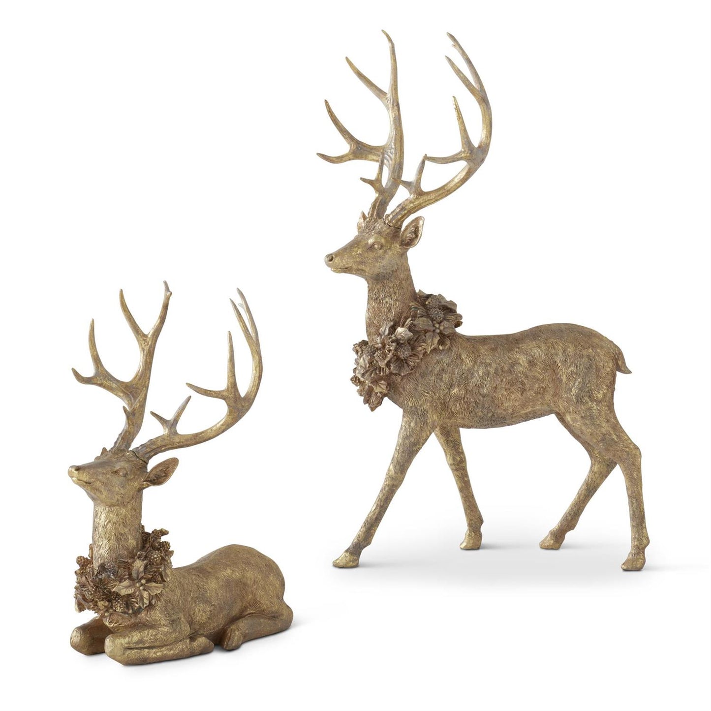 Gold Resin Reindeer