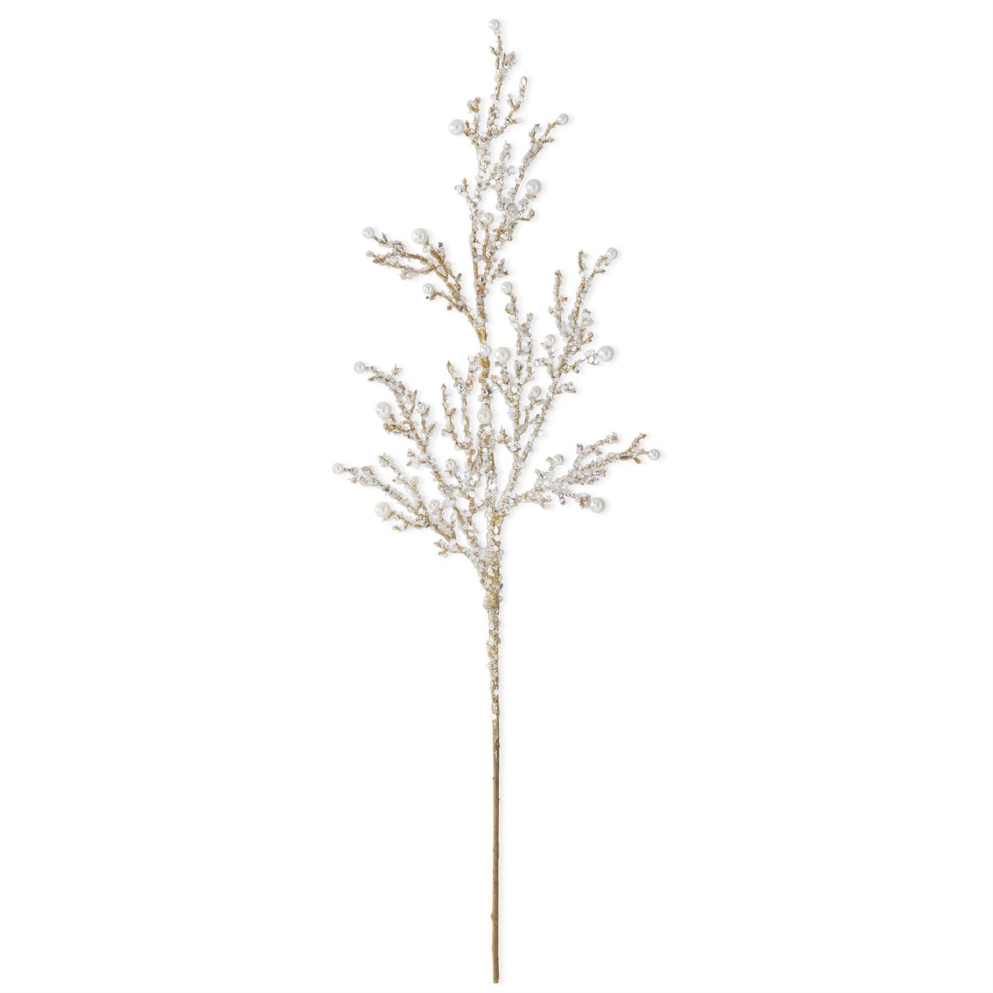 Resin Pearl Branch w/Glitter Spray