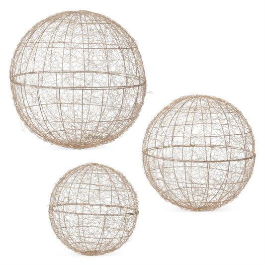16.5" Electric LED Silver Wire Ball