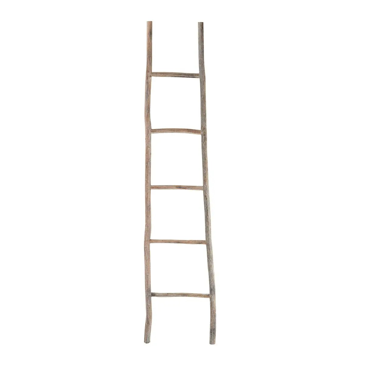 Lydia White Washed Wood Blanket Ladder
