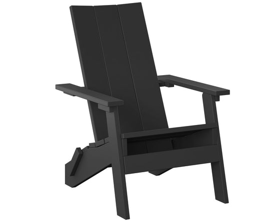 Modern Easy Chair Black Outdoor