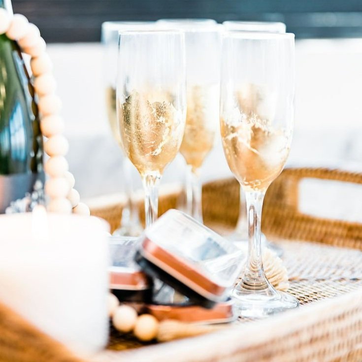 Melissa Warnke  Champagne Flutes