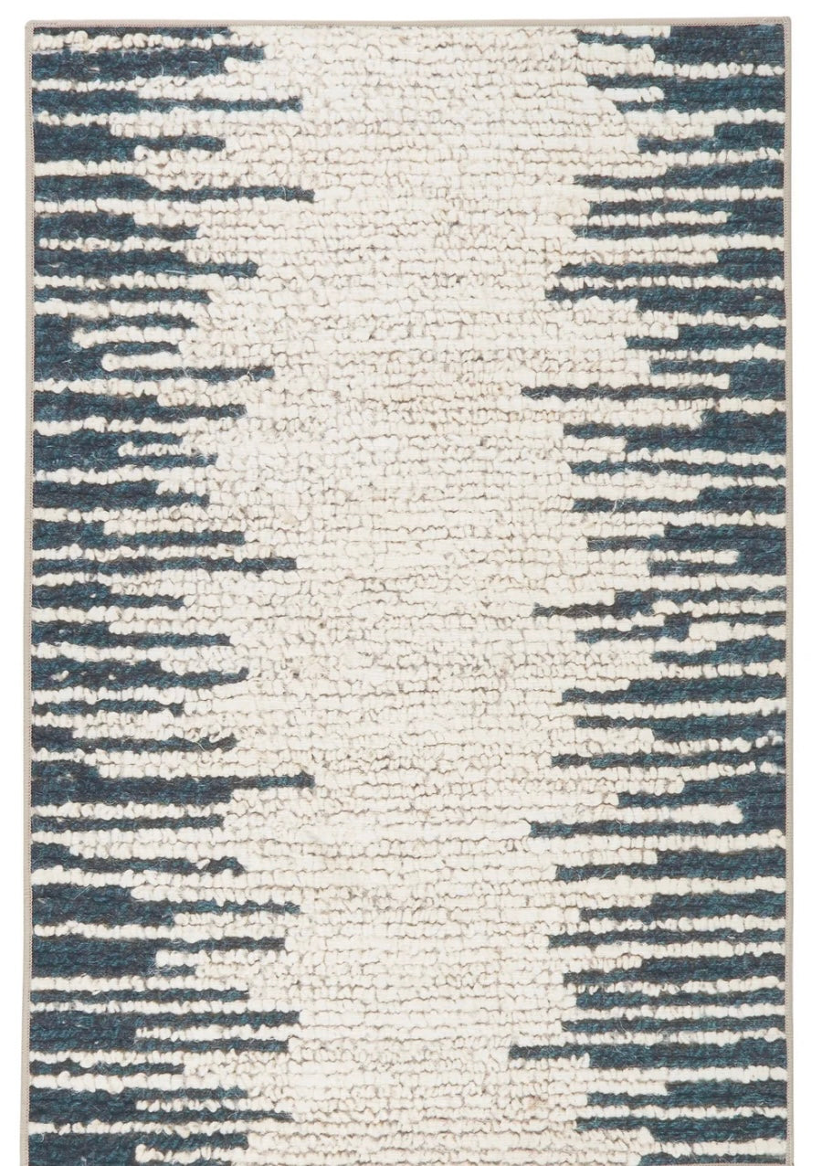 Moss Metal Machine Washable Rug