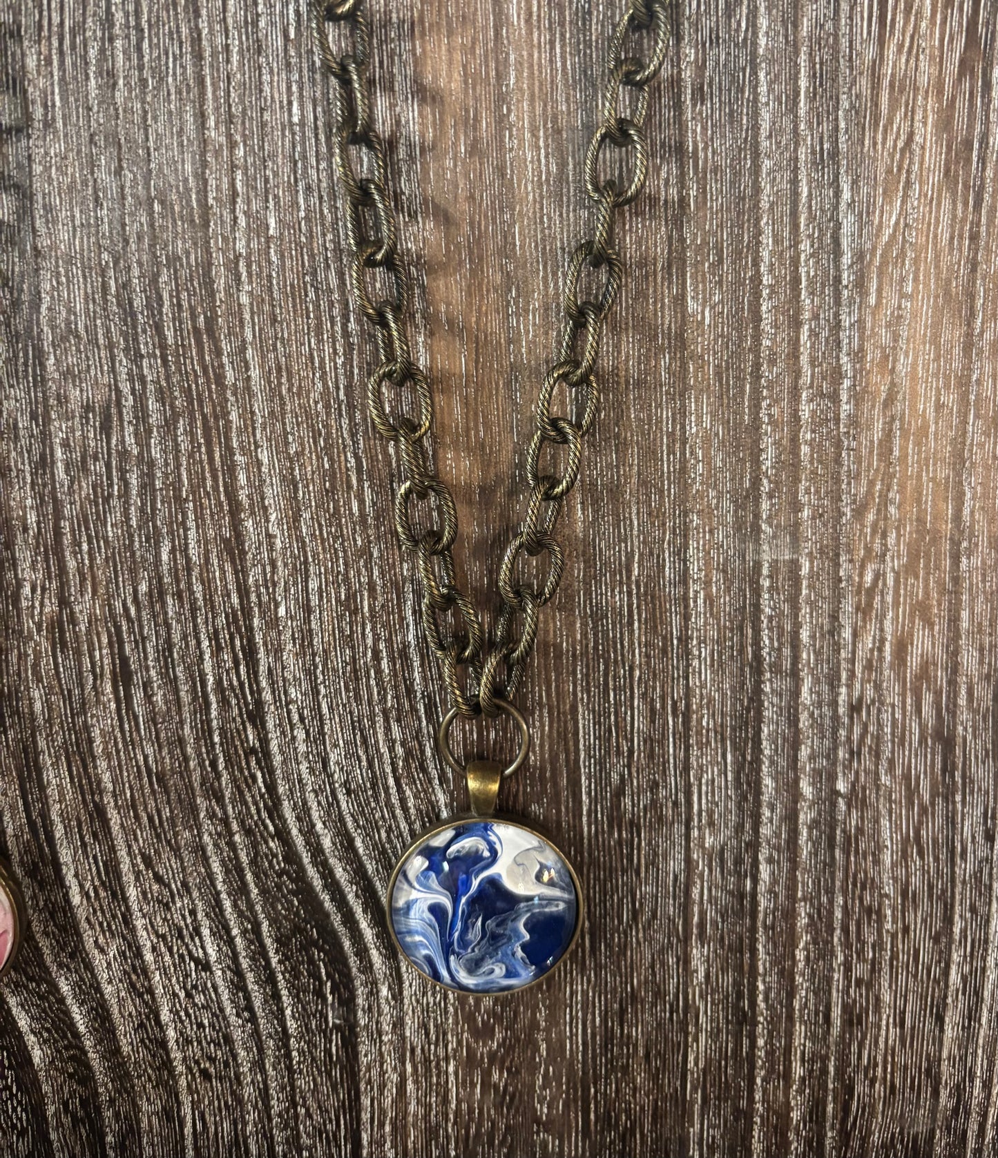 Hand Painted Pendant Necklace