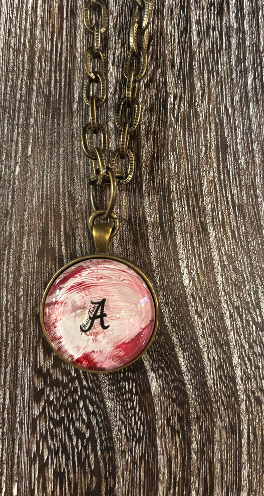 Alabama Hand Painted Necklace