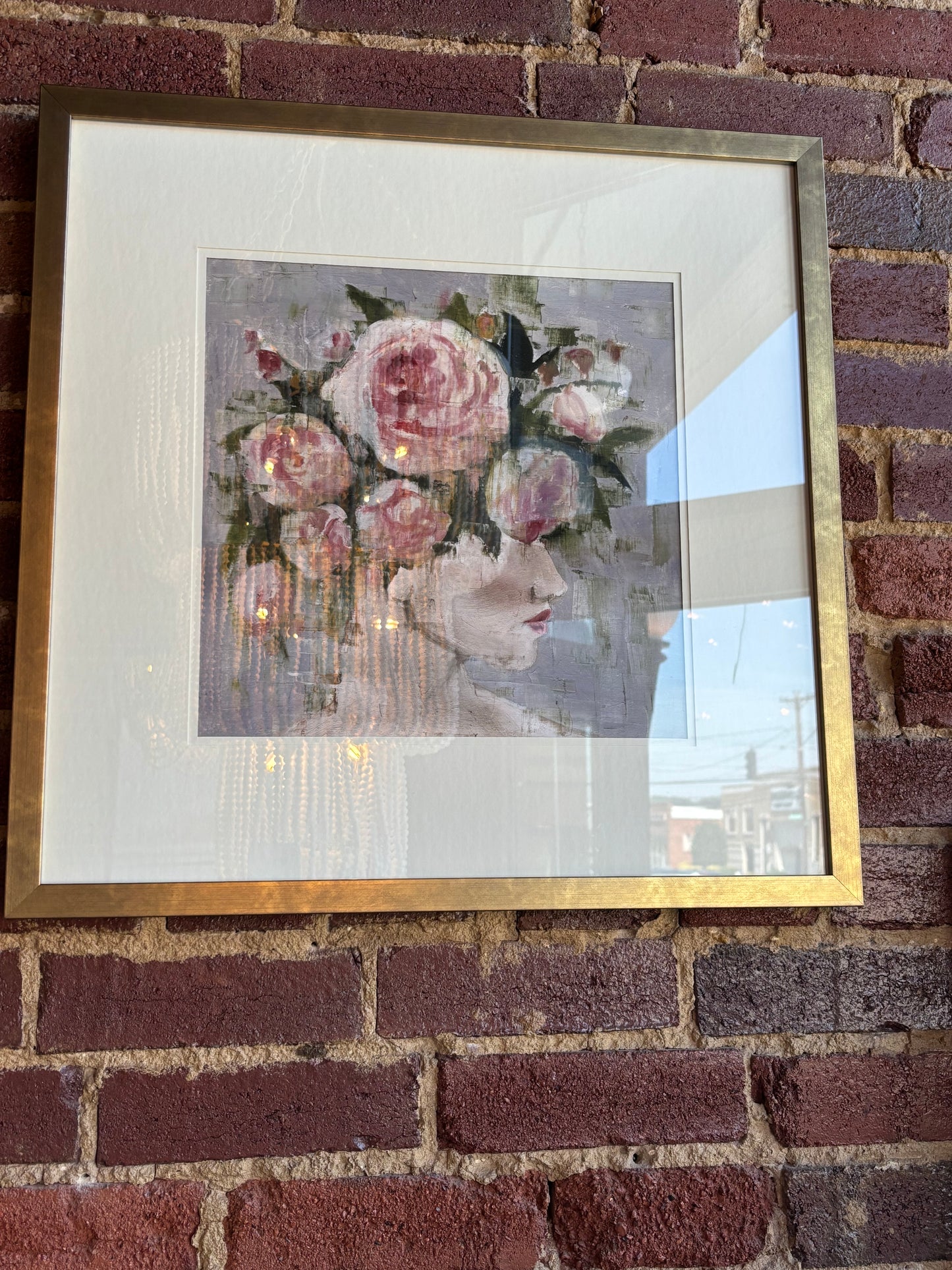 Lady in Pink Roses