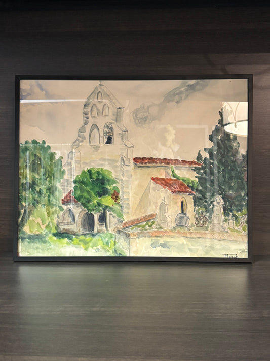 Mazet Signed Watercolor Paris 3