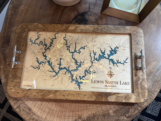 Smith Lake Map Tray