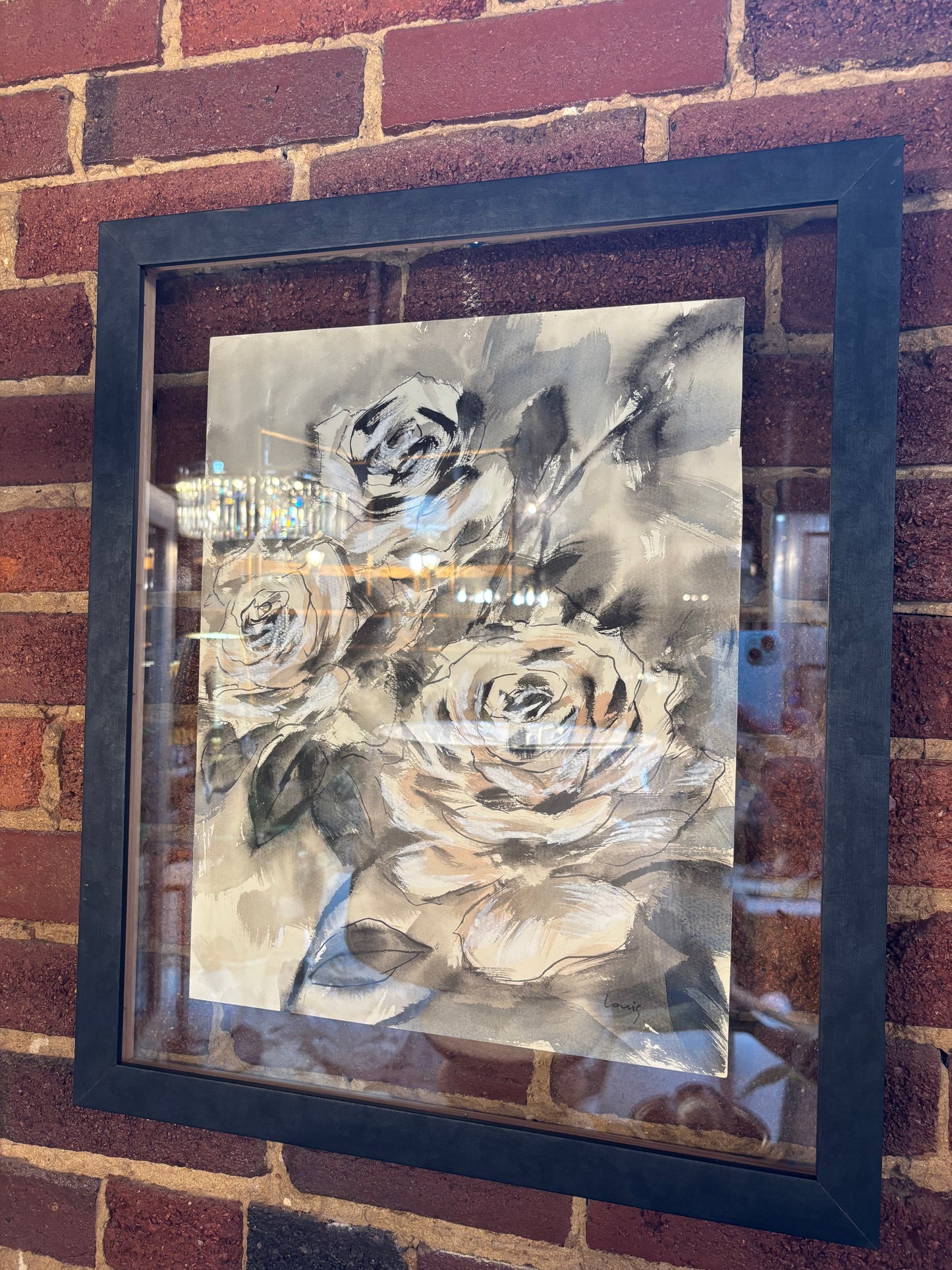 Rose Art with Glass frames 16 x 20