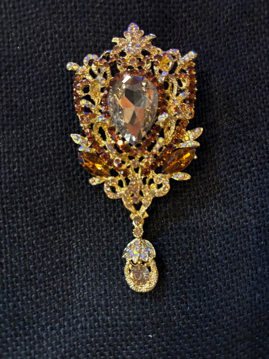 Vintage Amber Brooch