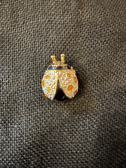 Vintage Lady Bug Brooch 1980s