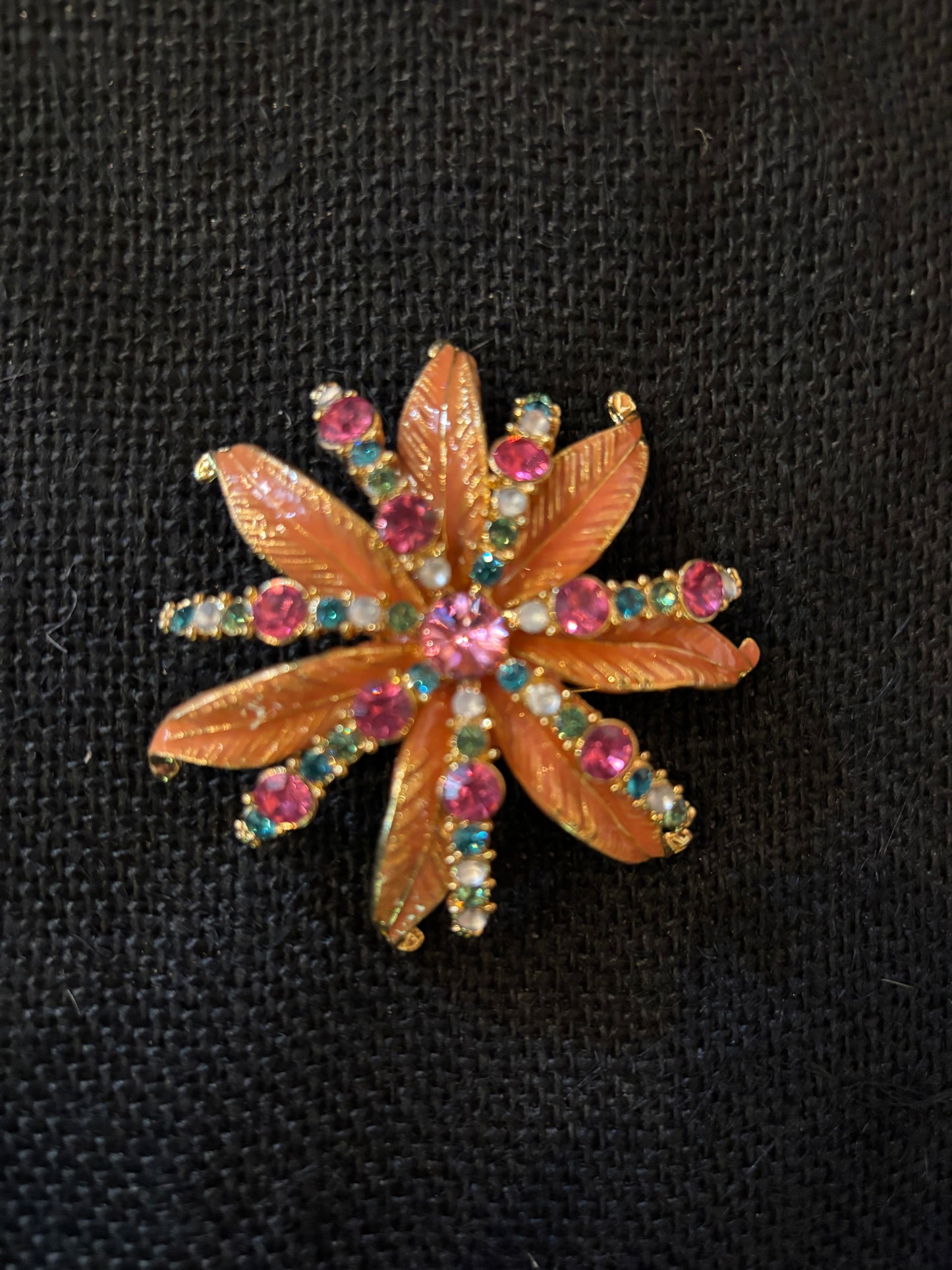 Vintage Starburst Brooch 1950s